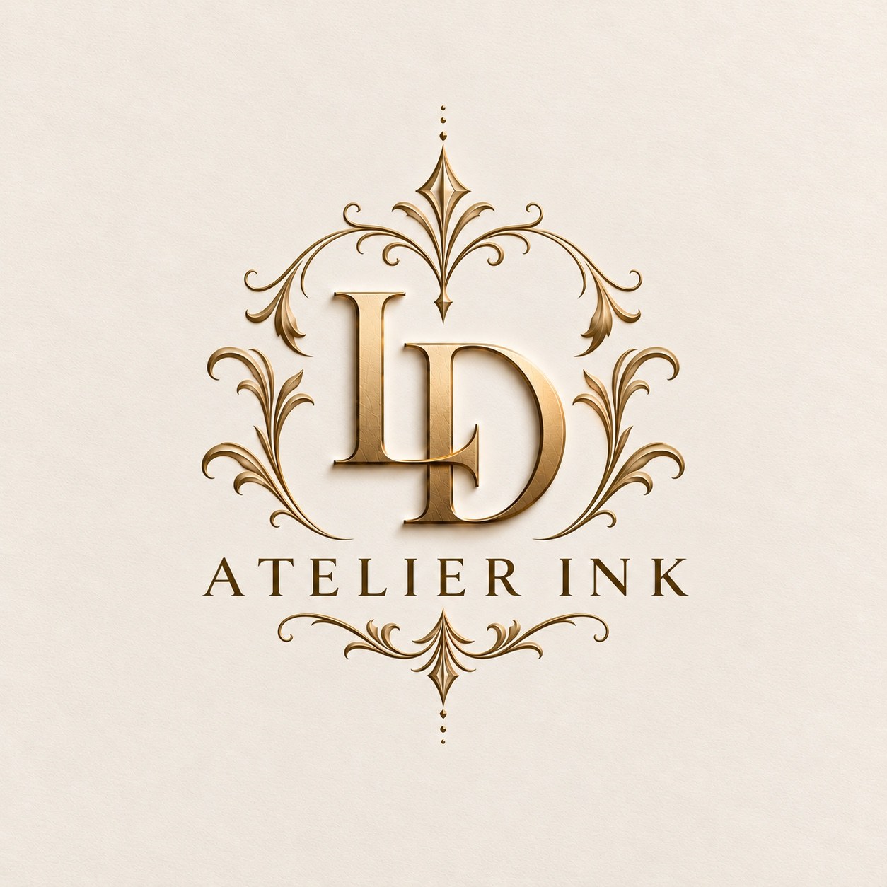 LD Atelier Ink gold crest